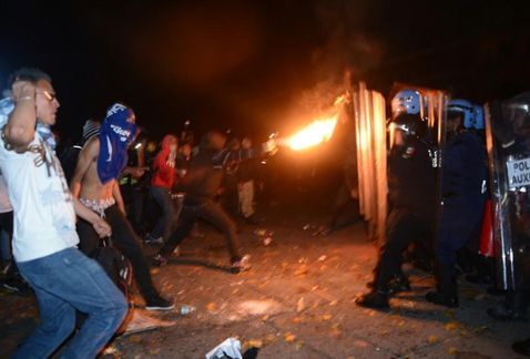 Derechos Humanos recibe quejas por hechos violentos en mega marcha Derechos Humanos recibe quejas por hechos violentos en mega marcha