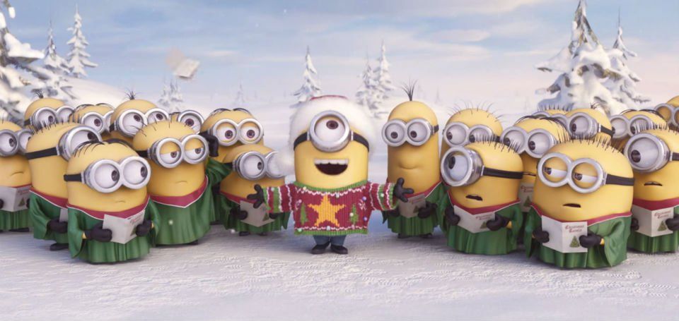 La felicitación navideña de los Minions La felicitación navideña de los Minions