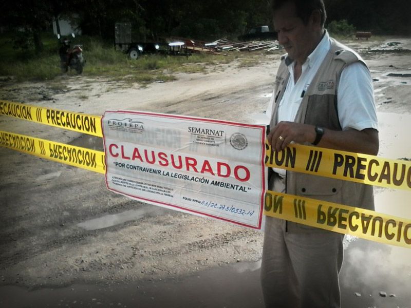 PROFEPA cierra empresa automotriz en Campeche