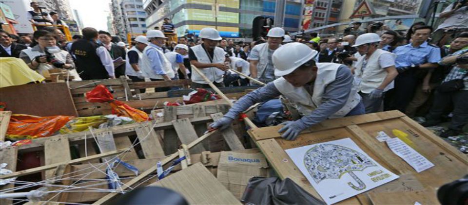 Despejan campamento en Hong Kong Despejan campamento en Hong Kong