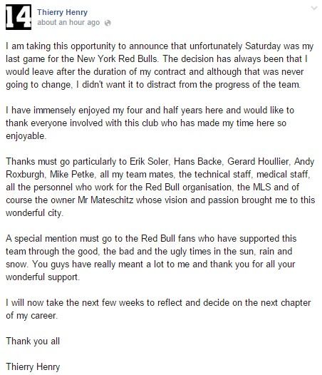 Puedo ayudar al Arsenal a ganar la Champions: Henry