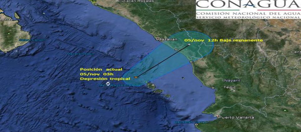 Vance se degrada a depresión tropical y se levanta zona de alerta