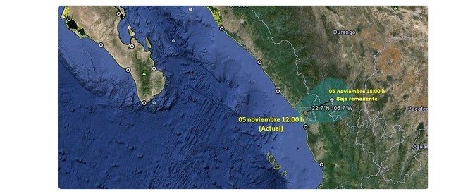 Vance toca tierra en Sinaloa