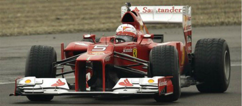 Vettel prueba por primera vez su Ferrari