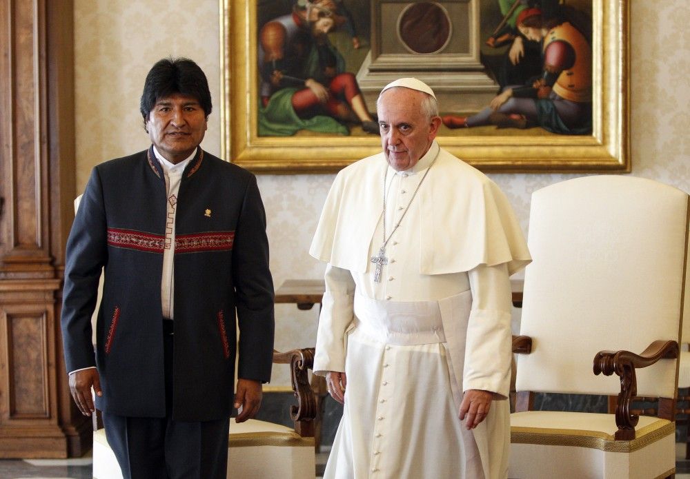 Papa Francisco visitará Bolivia en 2015: Evo Morales Papa Francisco visitará Bolivia en 2015: Evo Morales