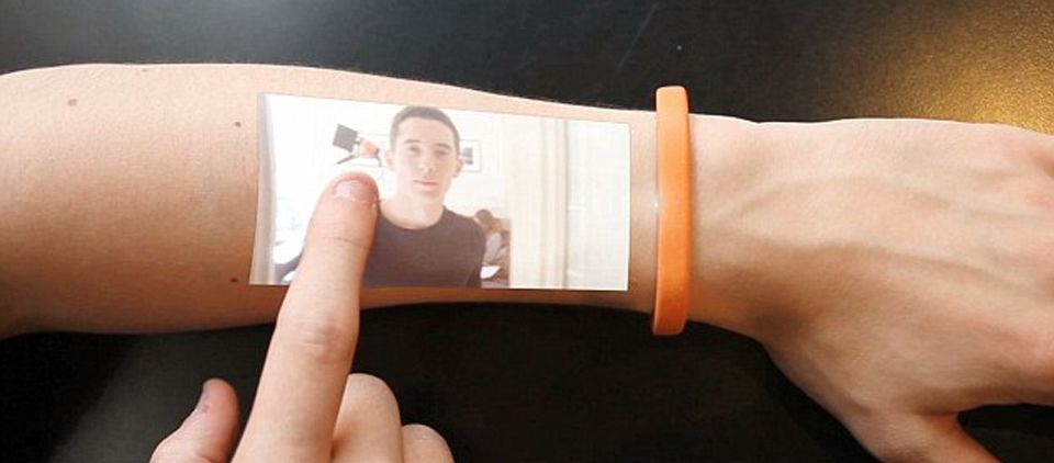 Brazalete convertirá nuestra piel en pantallas táctiles Brazalete convertirá nuestra piel en pantallas táctiles