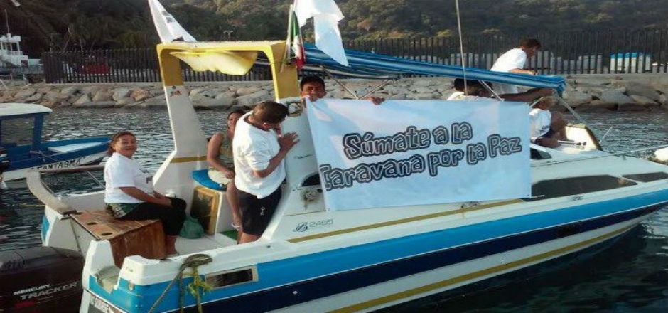 Realizan Caravana Acuática por la Paz en Guerrero Realizan Caravana Acuática por la Paz en Guerrero