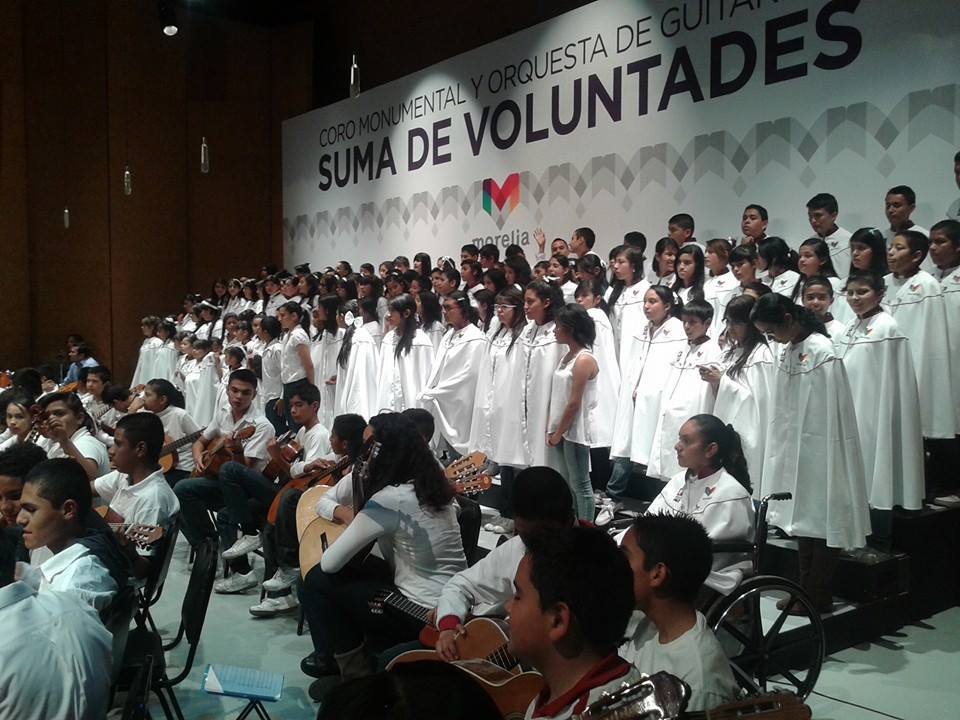 Destaca Segob actividades del Coro Suma de Voluntades de Morelia Destaca Segob actividades del Coro Suma de Voluntades de Morelia