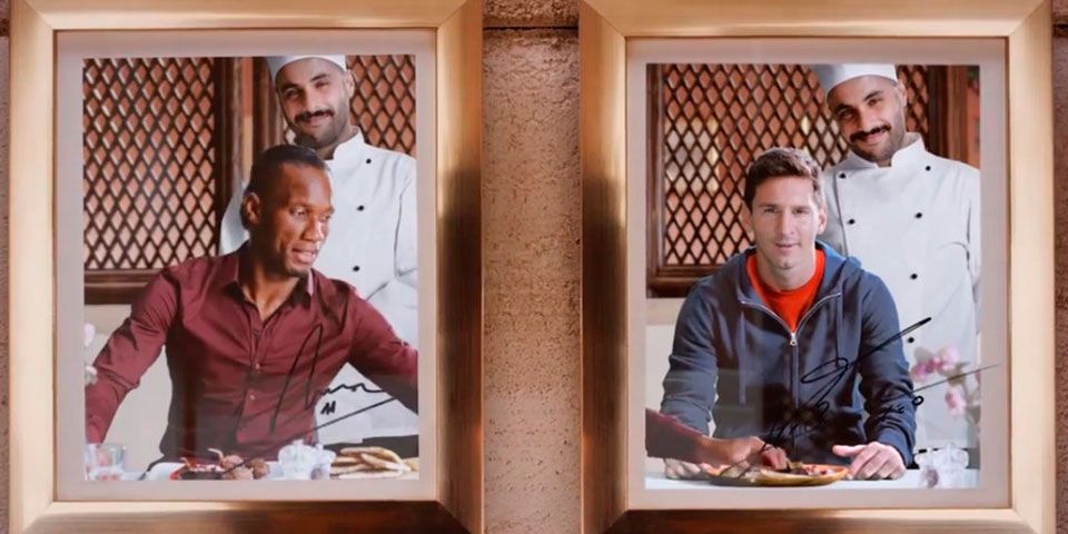 Causa sensación spot de Messi y Drogba