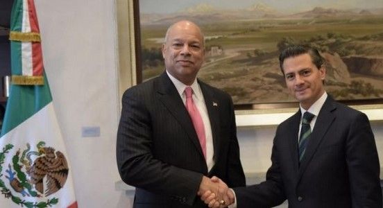 Recibe EPN a Jeh Johnson en Los Pinos