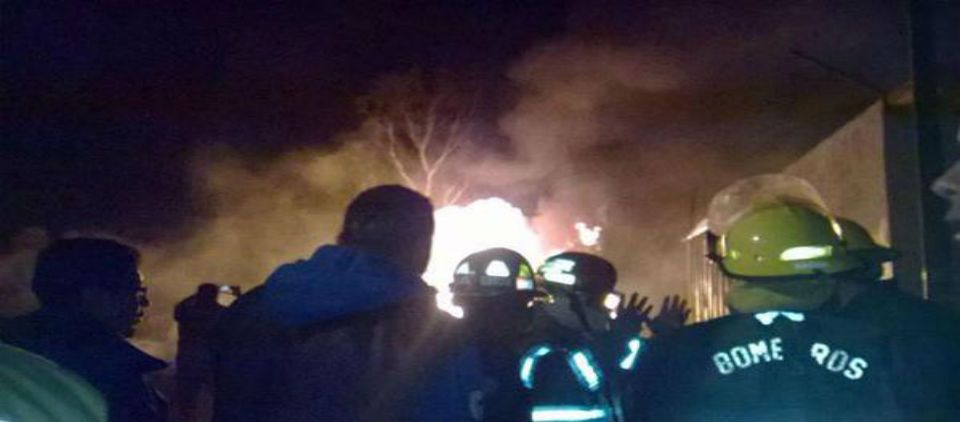 Fuerte explosión en Huehuetoca