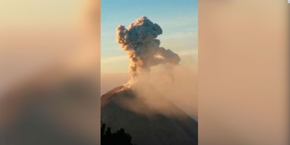 Volcán de Colima registró una nueva explosión Volcán de Colima registró una nueva explosión