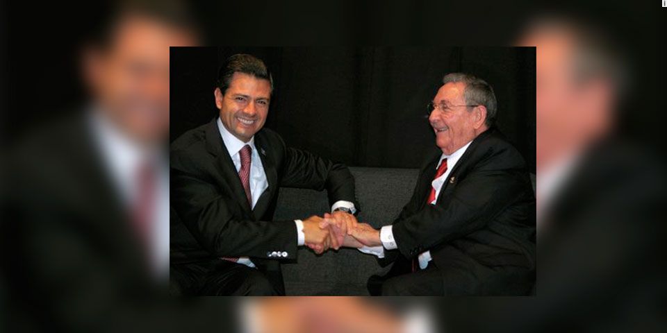 EPN reitera a Castro apoyo en acercamiento con EE.UU.