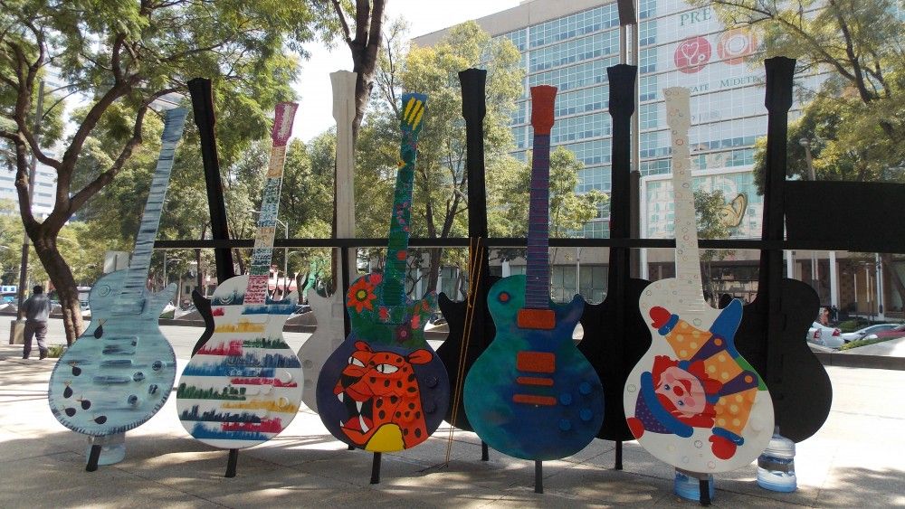 Exposición Guitar Town llega al Reclusorio Oriente