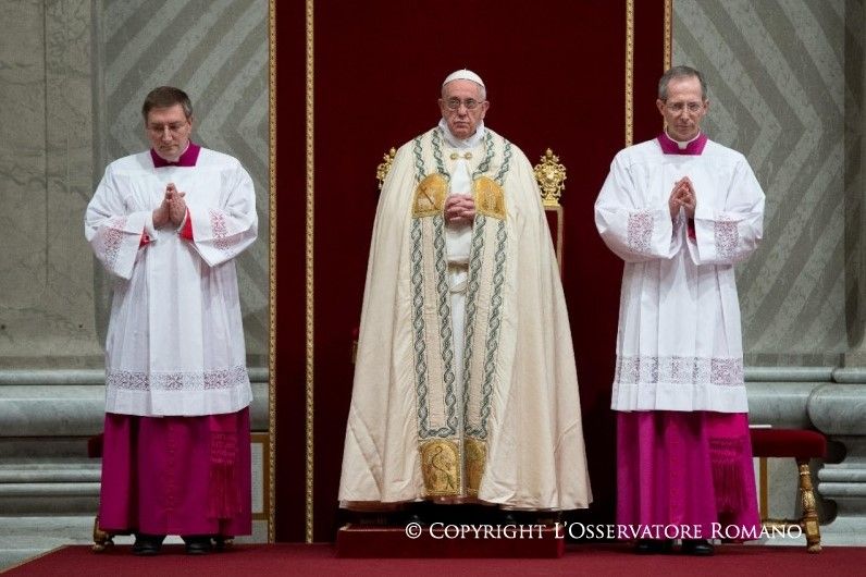 Gracias Señor: Papa Francisco en misa de fin de año Gracias Señor: Papa Francisco en misa de fin de año