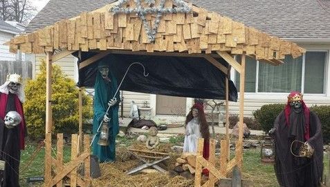 Colocan nacimiento zombi en Ohio Colocan nacimiento zombi en Ohio