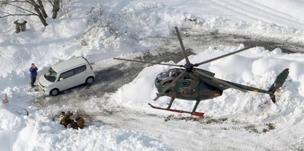Nevadas dejan dos muertos en Japón Nevadas dejan dos muertos en Japón