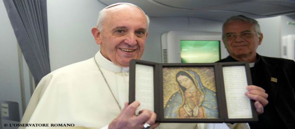 El Papa Francisco saluda a la Virgen de Guadalupe desde Twitter