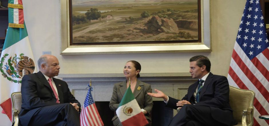 Recibe Peña Nieto a Secretario de Seguridad Interna de EE.UU.