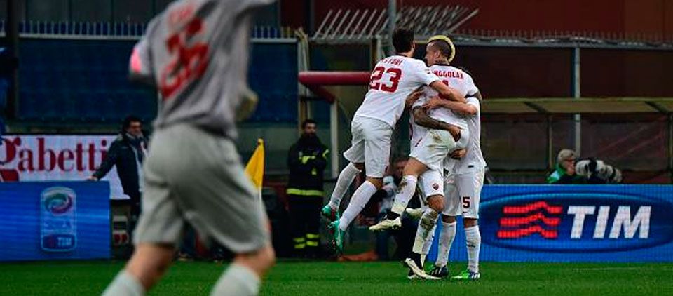 Gana la Roma y se acerca a la Juventus Gana la Roma y se acerca a la Juventus