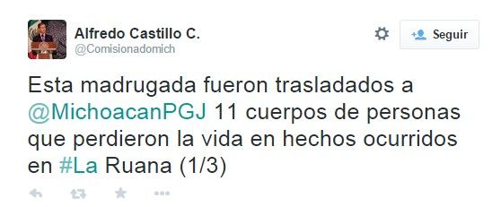 Asesinan a hijo de Hipólito Mora en La Ruana
