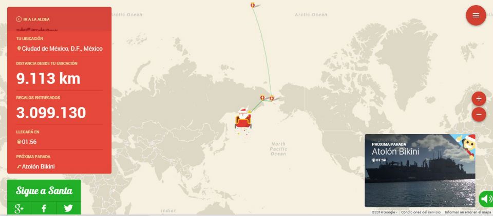 Santa sale del Polo Norte Santa sale del Polo Norte