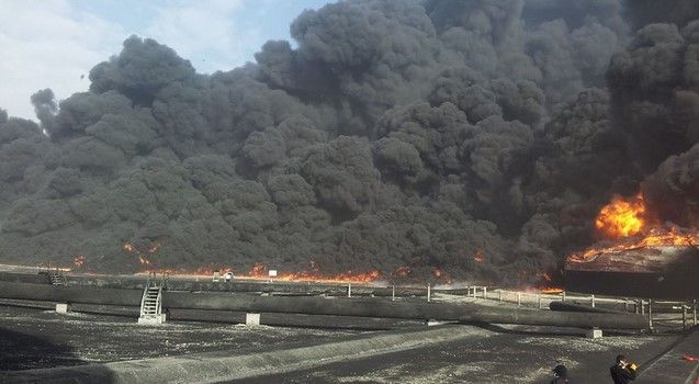 Gran derrame petrolero en Libia por ataque islamista