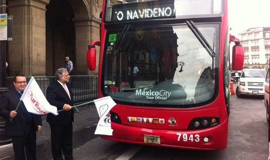 Abren ruta navideña nocturna de Turibús en el DF Abren ruta navideña nocturna de Turibús en el DF