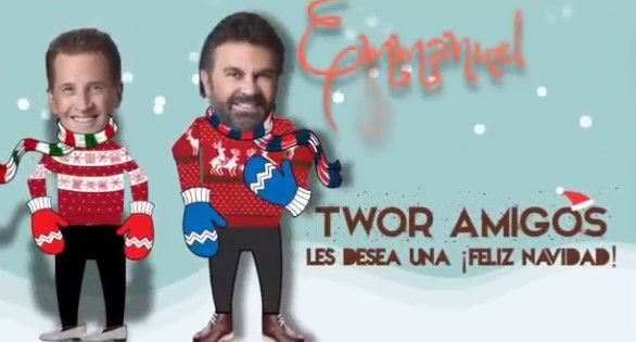 Emmanuel y Mijares desean Feliz Navidad con video Emmanuel y Mijares desean Feliz Navidad con video