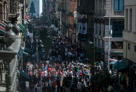 Calles del Centro Histórico al tope este fin de año