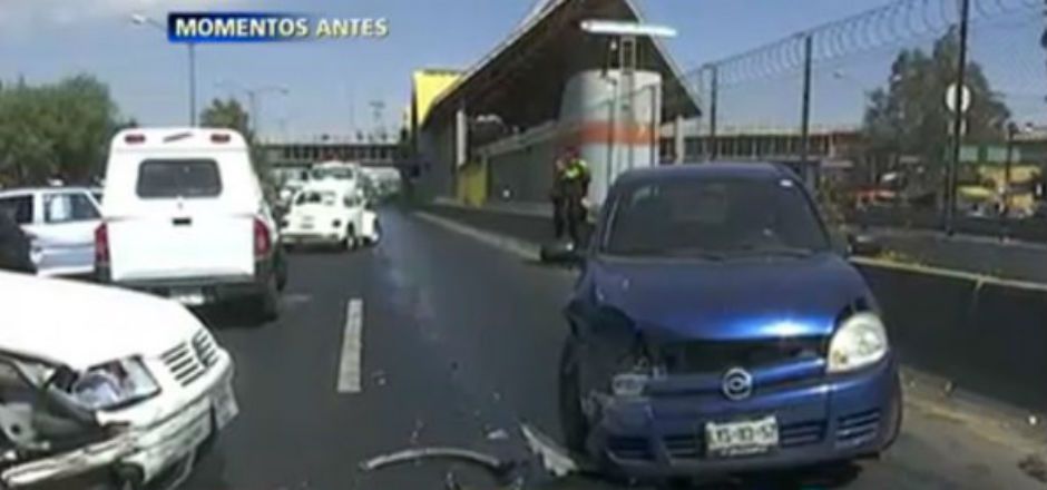 Choque múltiple en Avenida Central Choque múltiple en Avenida Central