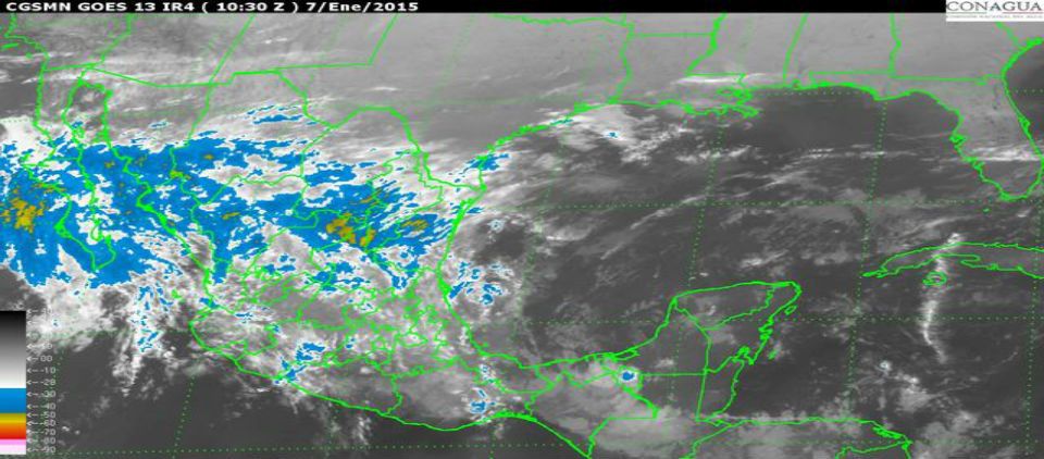 Frente frío 25 causará lluvias y bajas temperaturas en varias partes del país