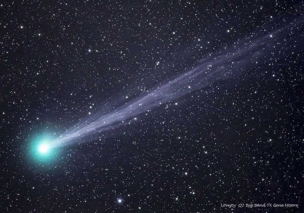 El cometa Lovejoy a su paso por el cielo terrestre