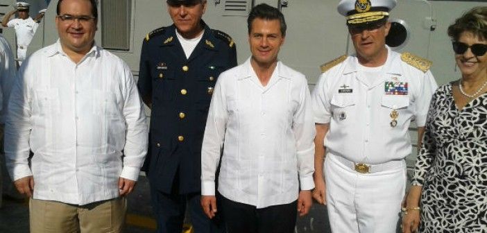 Presidente Peña Nieto abandera nueva patrulla costera en Veracruz
