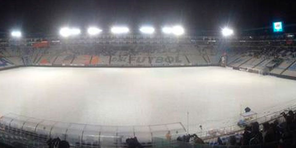 Impresionante granizada en el Estadio Hidalgo Impresionante granizada en el Estadio Hidalgo