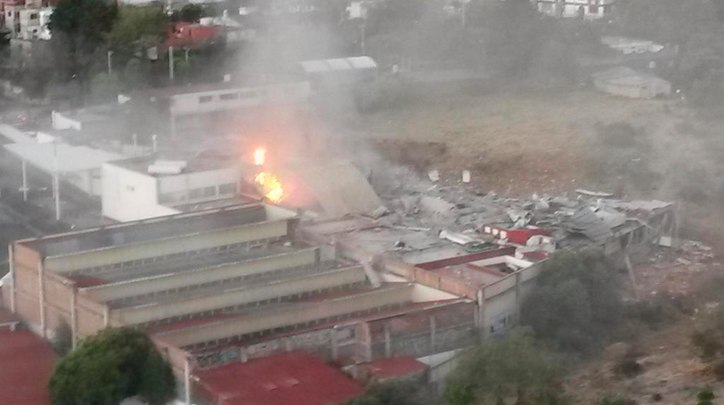Video de la explosión en Cuajimalpa Video de la explosión en Cuajimalpa