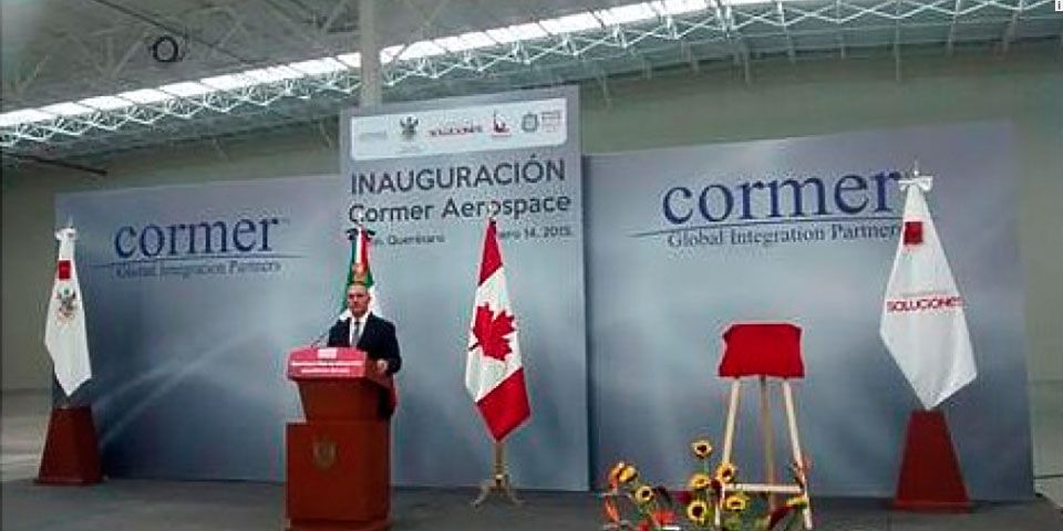 Empresa aeroespacial canadiense se instala en Querétaro