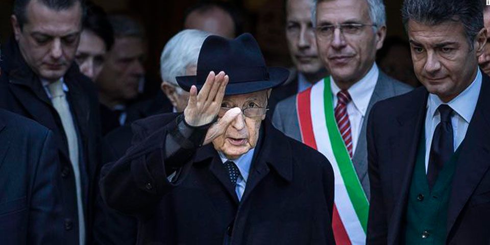 Renuncia el presidente italiano Giorgio Napolitano Renuncia el presidente italiano Giorgio Napolitano
