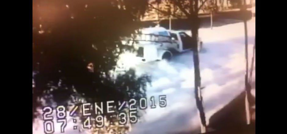 Impresionante fuga de gas en Tláhuac