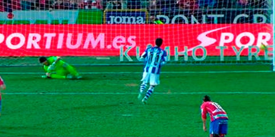 Anota Vela primero del Granada vs Real Sociedad