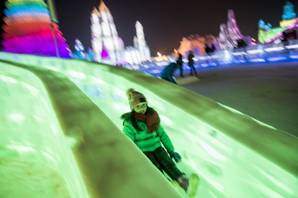 Celebran el Festival de Hielo y Nieve en China Celebran el Festival de Hielo y Nieve en China