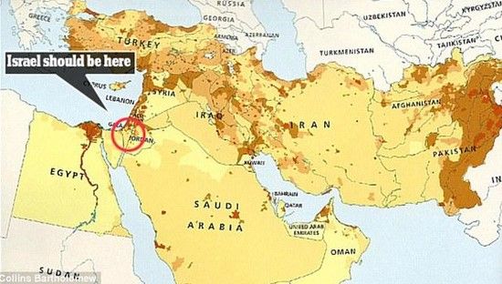 Borran a Israel del mapa en escuelas