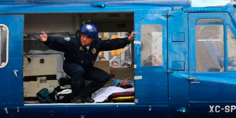 Mujer baleada en Ecatepec es trasladada en helicóptero de SSPDF