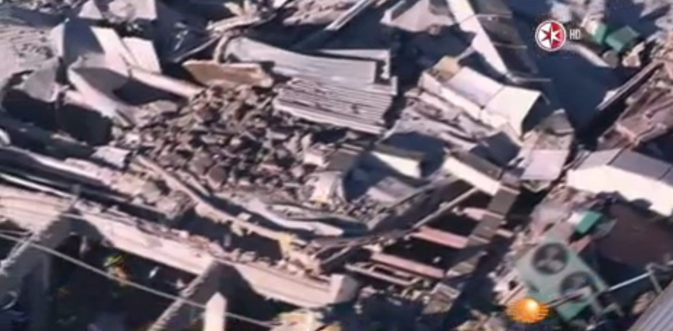 La devastación en el hospital de Cuajimalpa