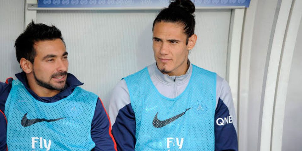 Lavezzi y Cavani multados por llegar tarde a entrenamientos de PSG