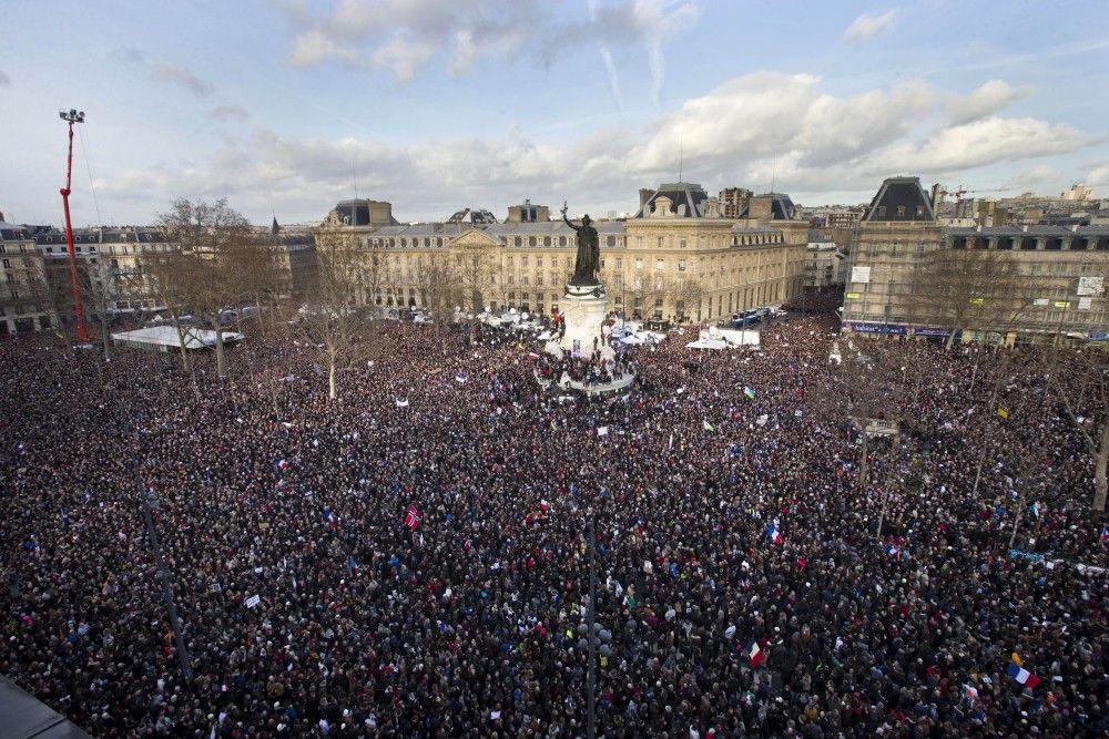 Histórica marcha en París contra el terrorismo Histórica marcha en París contra el terrorismo