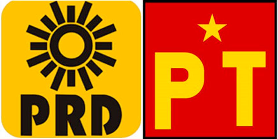 PRD y PT presentan convenio de coalición