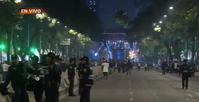 Inicia fiesta de Año Nuevo en Paseo de la Reforma