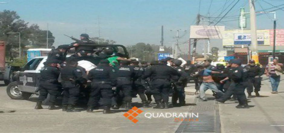 Seis sindicalistas detenidos tras enfrentamiento en Oaxaca