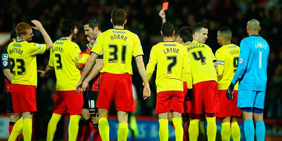 Watford con 10 cae en Championship Watford con 10 cae en Championship